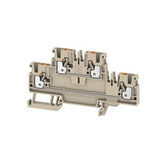 Weidmuller Feed-through terminal, d/beige, pushin, 800V, 24A